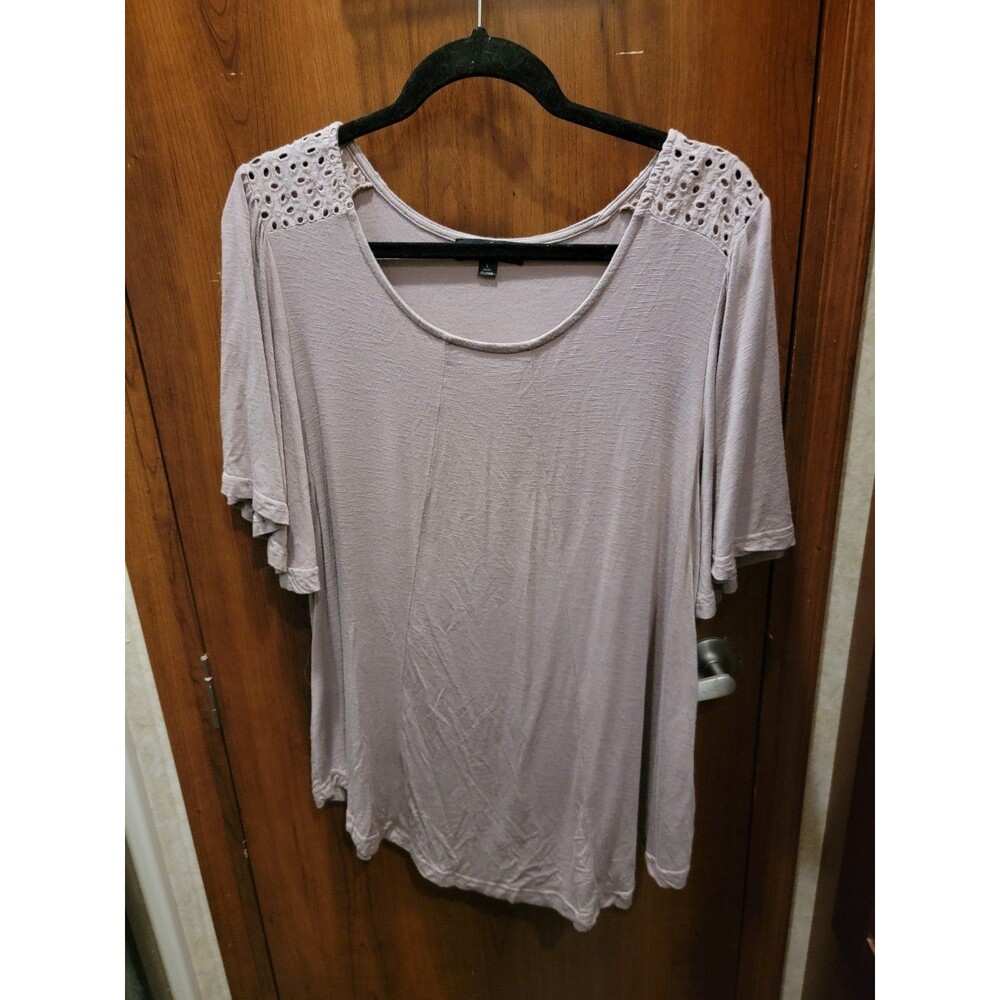 Suzanne Betro Beige Top Sz L